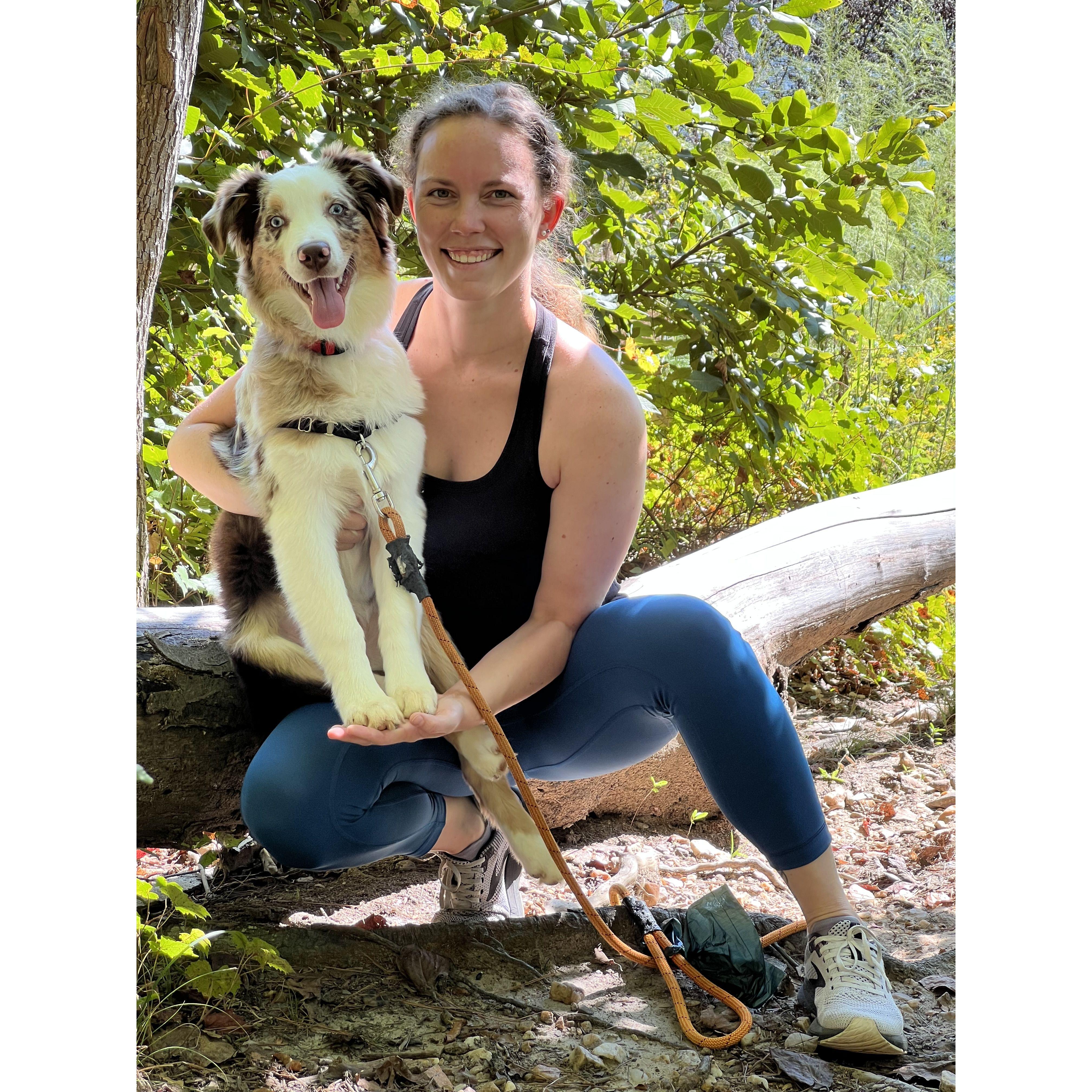 Cooper's first hike! 2024.