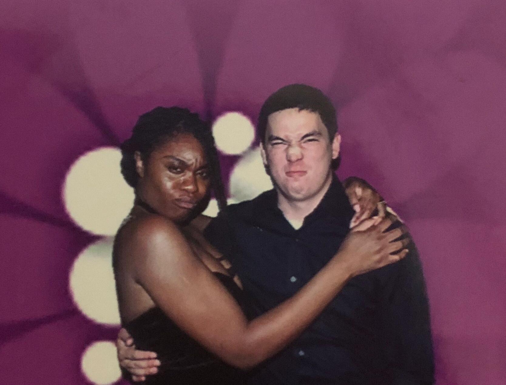 Silly couple moment
