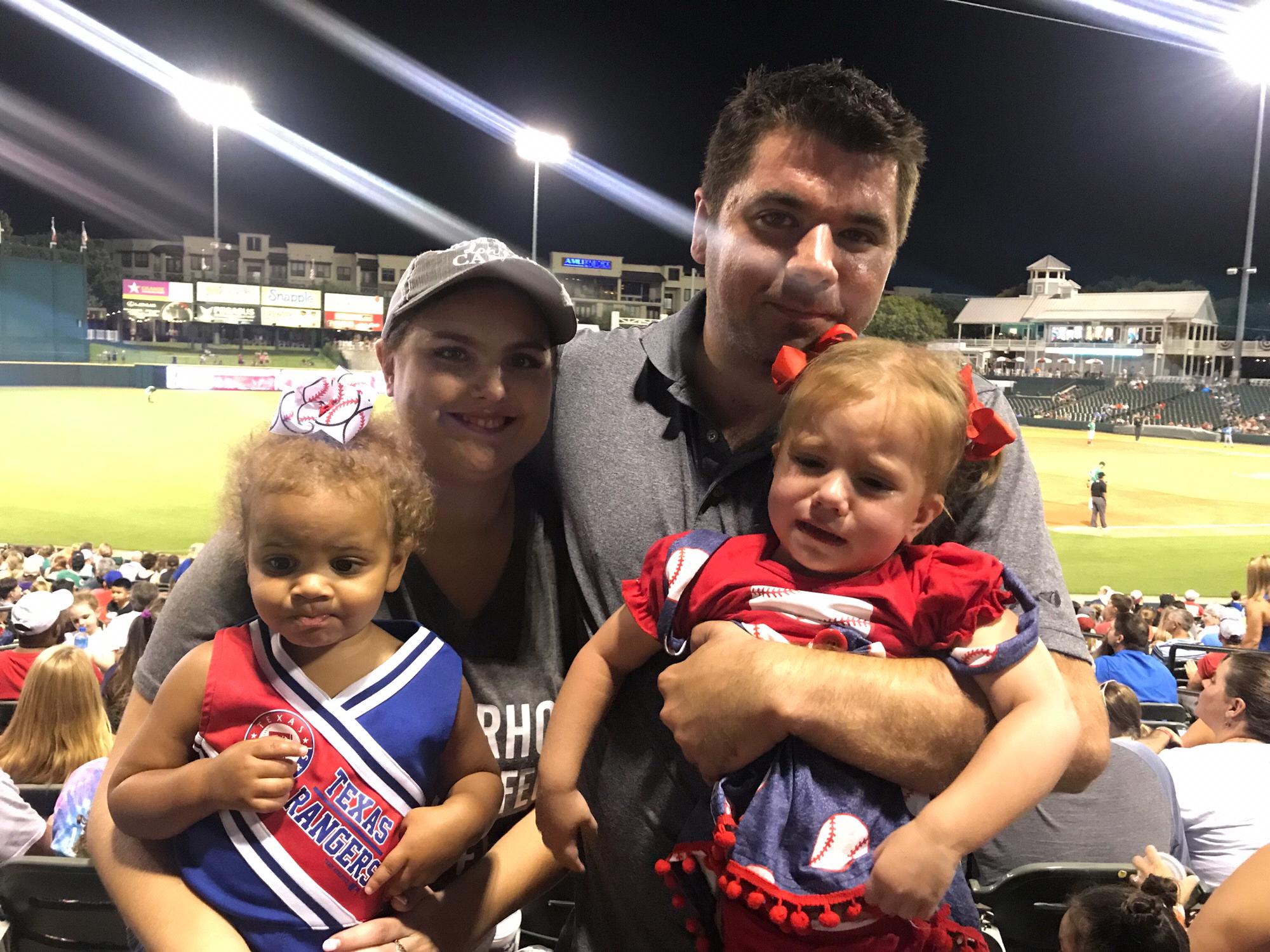 First ballgame as a family