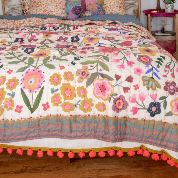 Bungalow Reversible Cotton Quilt - Chelsea