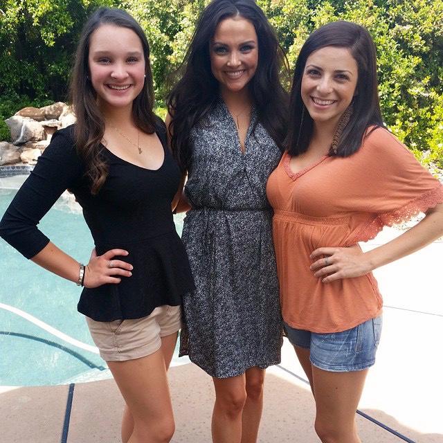 Cecily with cousins Madison and Cami (bridesmaids)