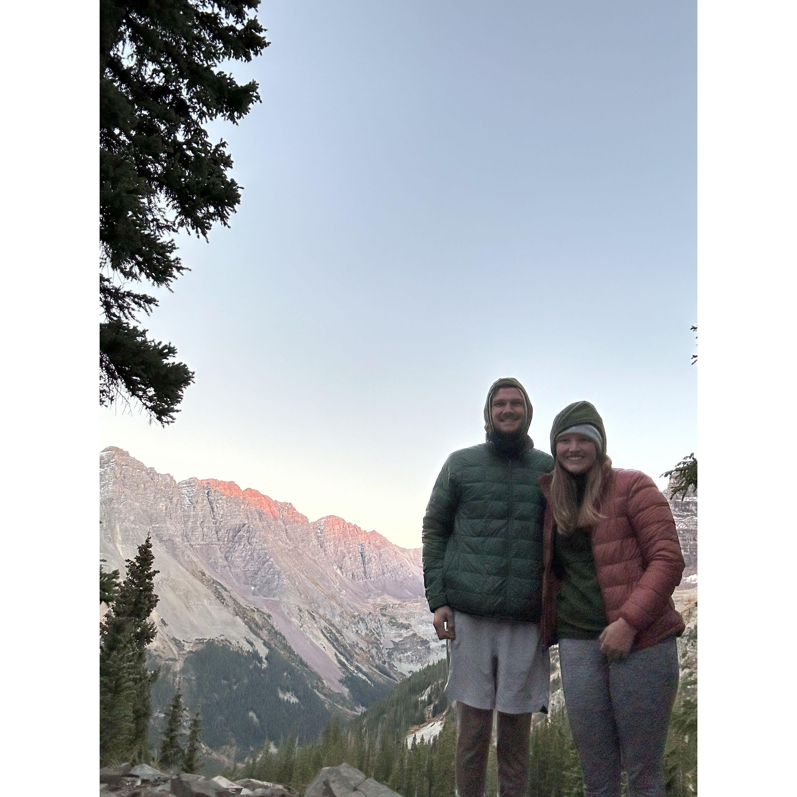 Oct 2024. Our attempt at the Four Pass Loop in Aspen! One of the most beautiful places we've ever been.