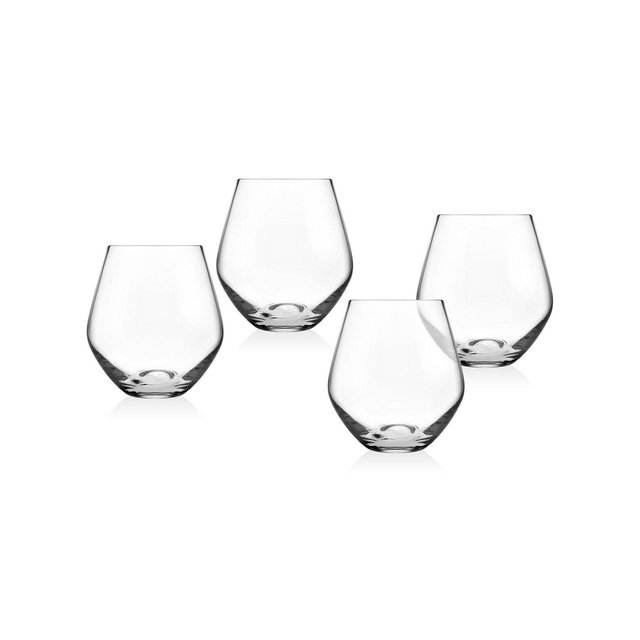 Godinger Meridian Stemless Wine Glasses, Set of 4
