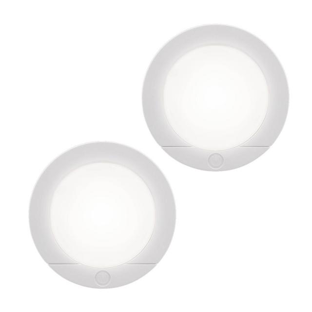 Energizer 2pk LED Battery Operated LED Puck Lights Indoor Touch Activated 20lm White
