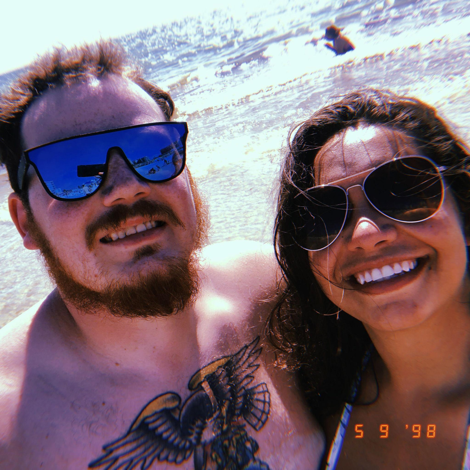 My first trip to Florida. Connor promised to show me the ocean, and that he did!