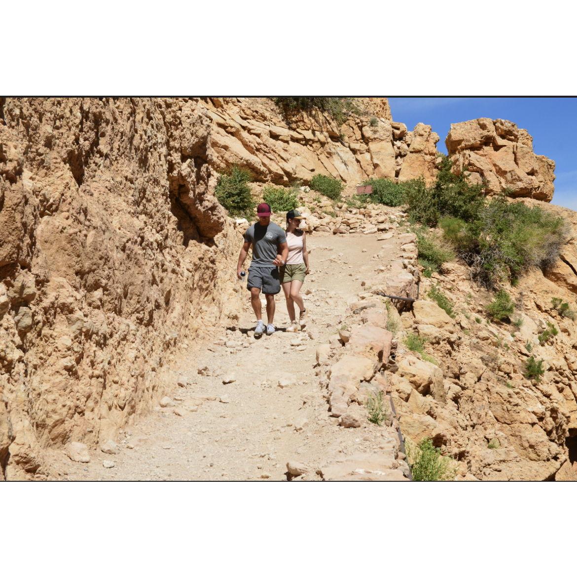 Bella snapped this picture of us in the Grand Canyon last June. (I also got to pet a squirrel)
