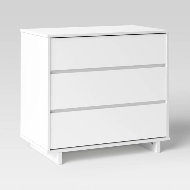 Modern 3 Drawer Dresser White - Room Essentials™