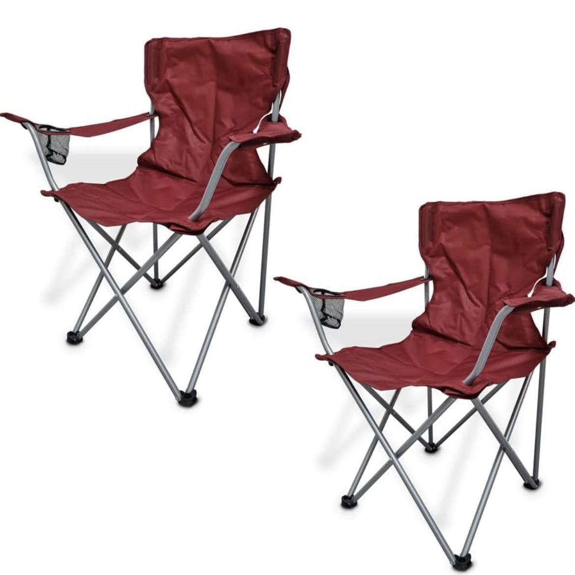 Ozark Trail Folding Chair Red (pack of 2)