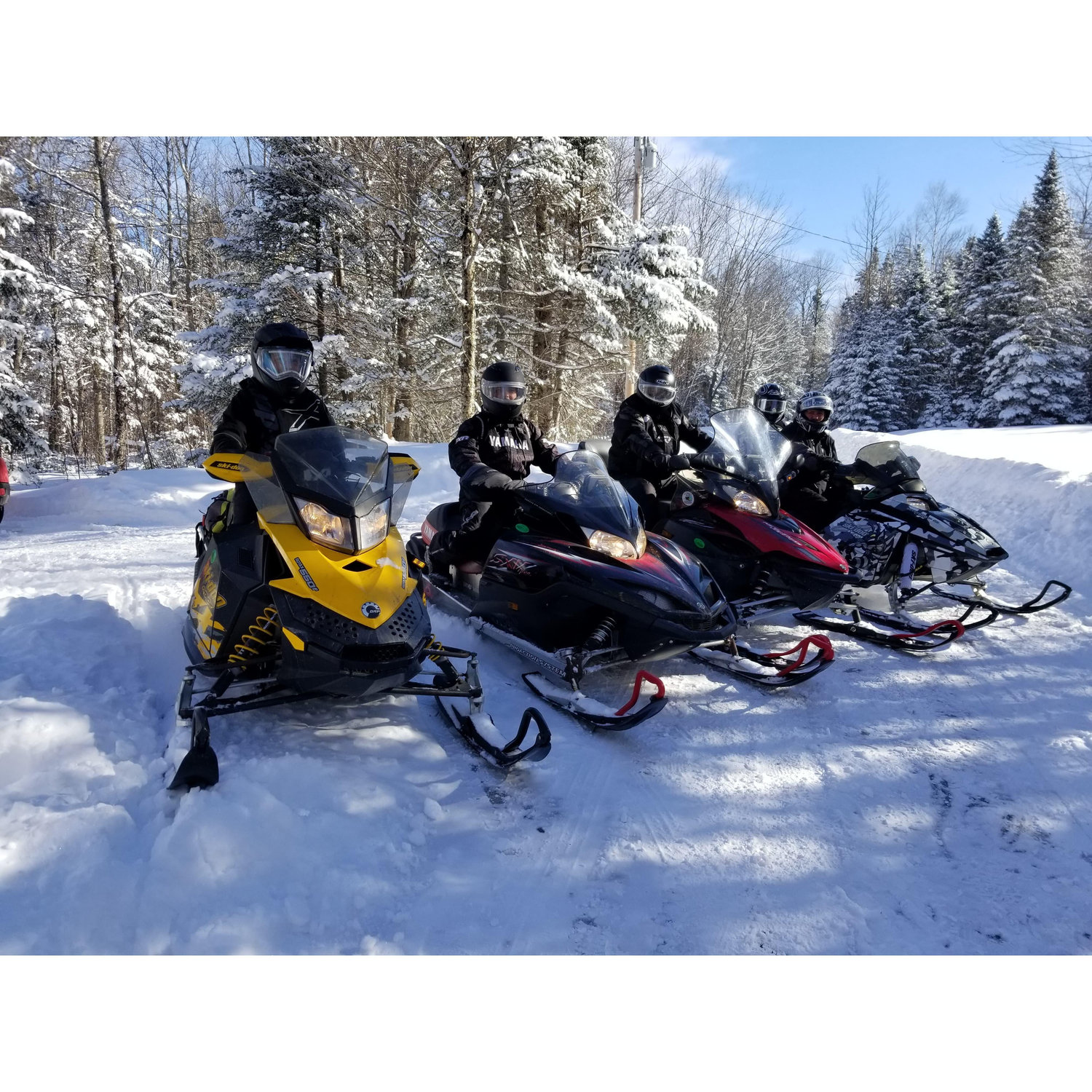 Sledding with friends