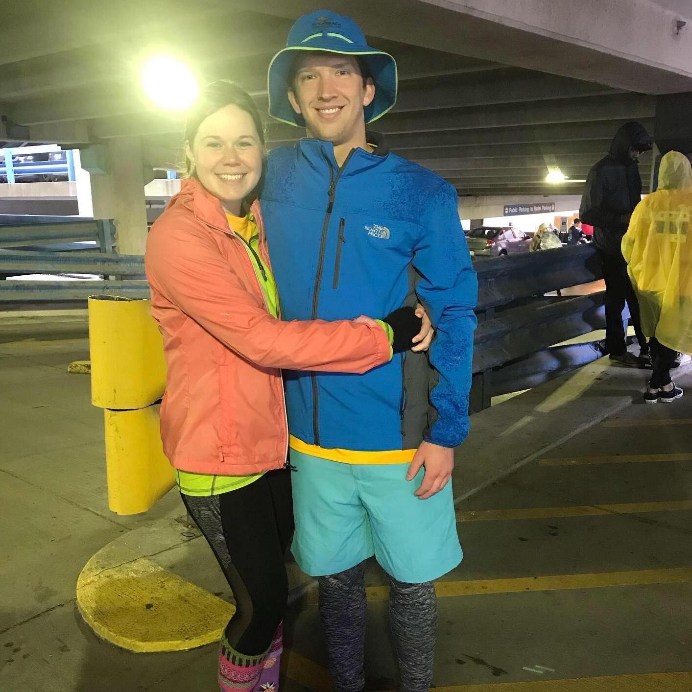 Goofy outfits seem to be a theme for us, but we couldn't help ourselves for a local charity 5K.