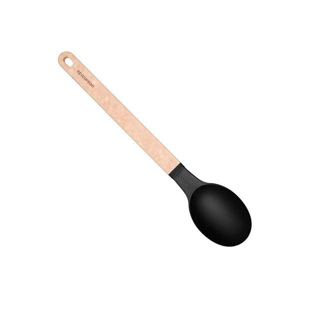 Epicurean Cutting Surfaces Gourmet Series Kitchen Utensil, Medium Spoon, Natural+Black