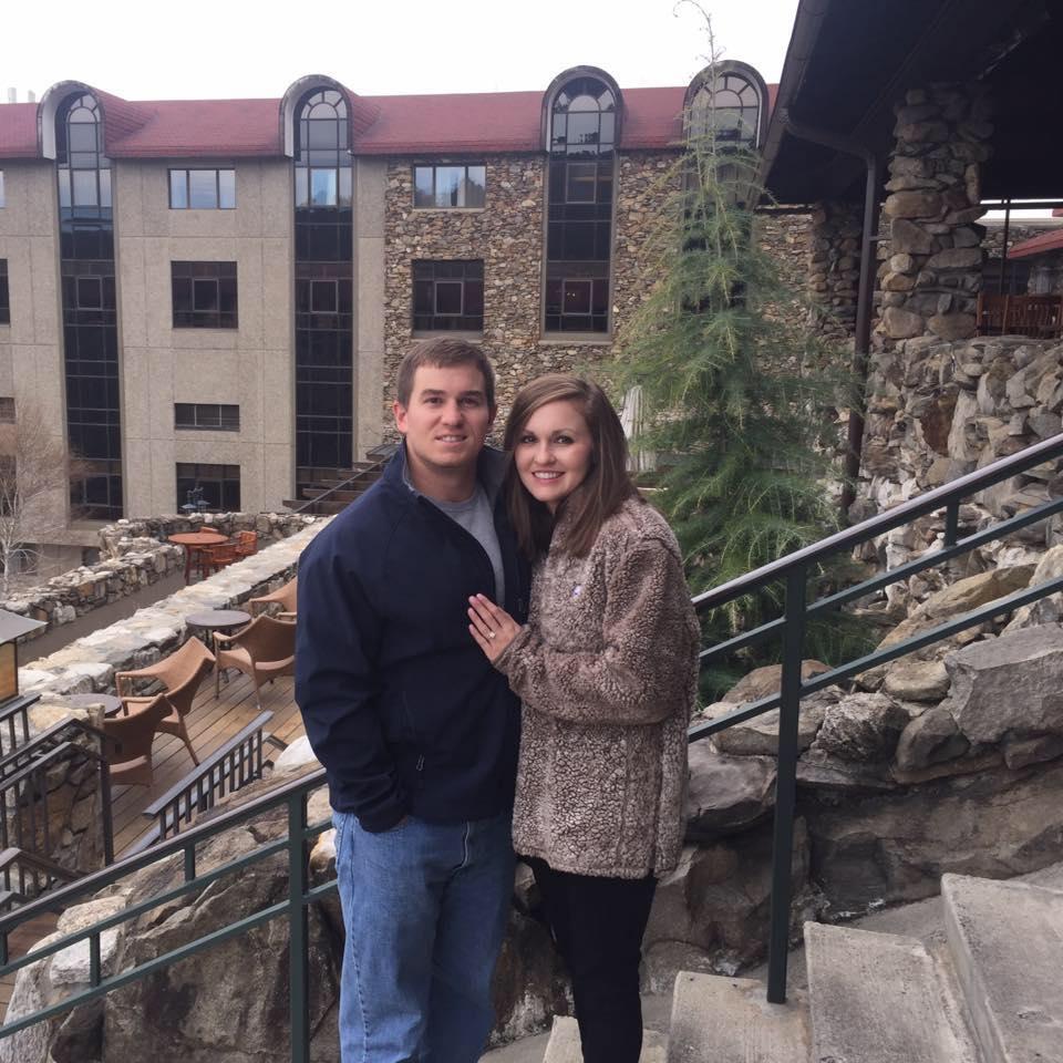 When we got engaged in Asheville, NC