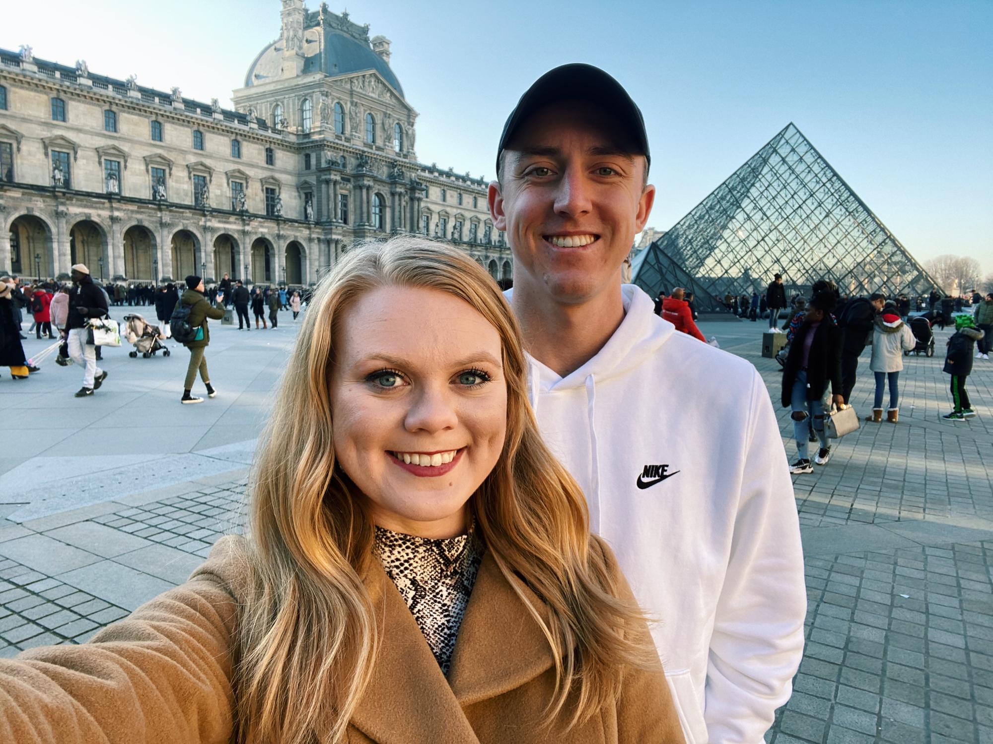 We traveled to Europe together in December 2019 for our "graduation" trip.. right before the pandemic began. Our first leg of the trip was in Paris, France.