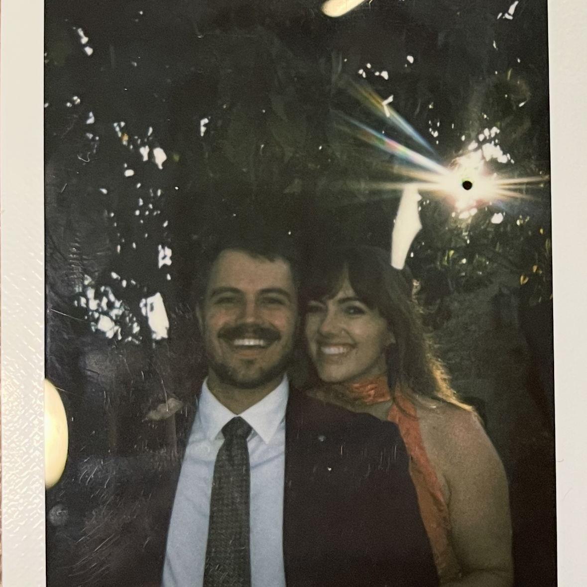 Us at our friend's wedding in Spain!