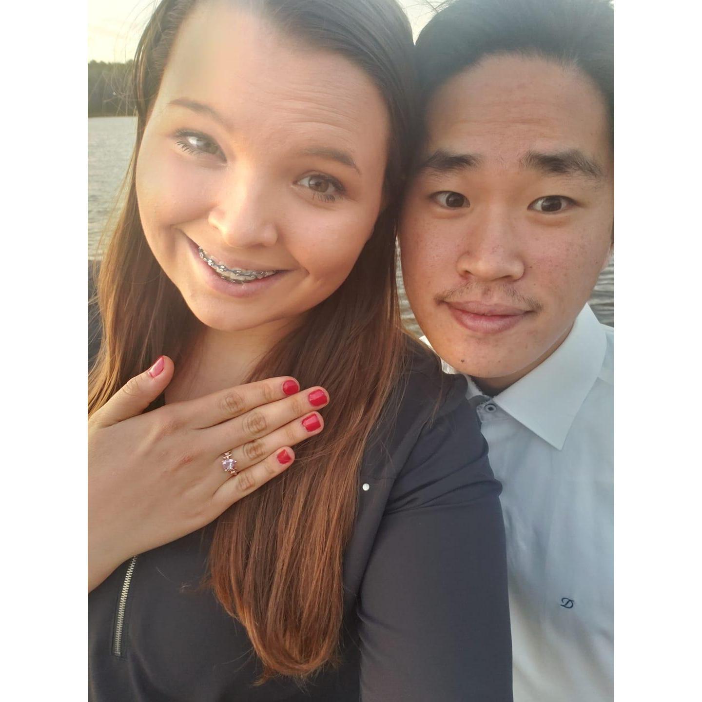 This was when Yun asked me to marry him.