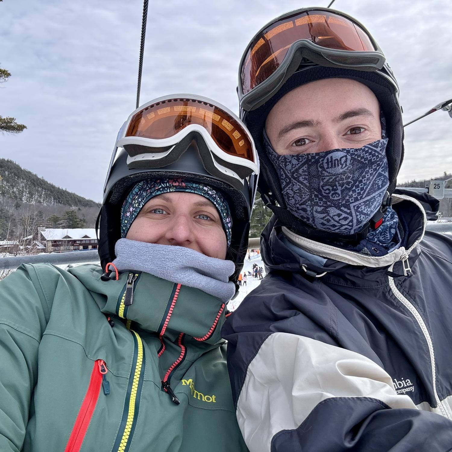 Skiing at Gunstock Mountain, New Hampshire - February 2025