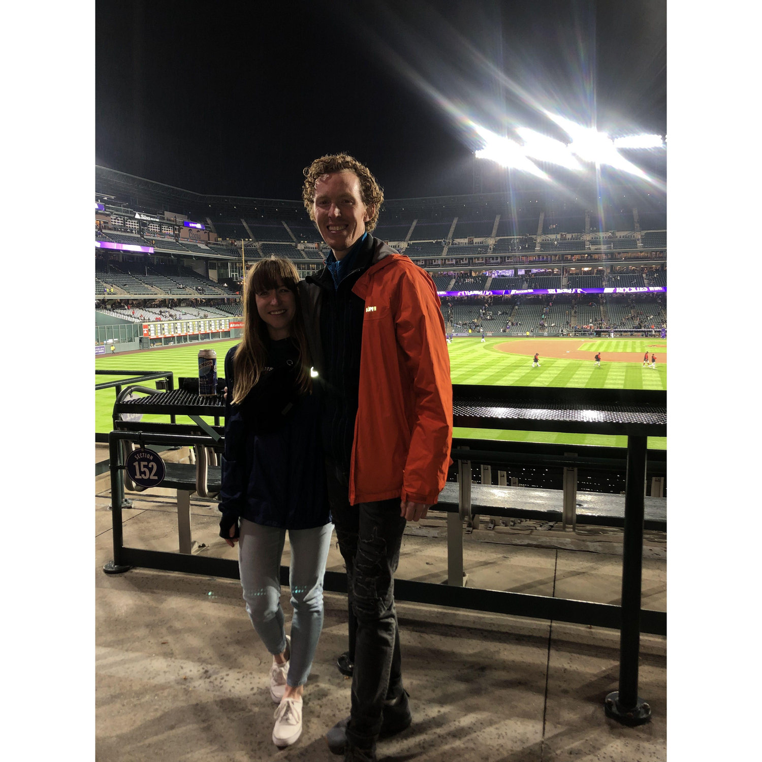 First Rockies game together, check!