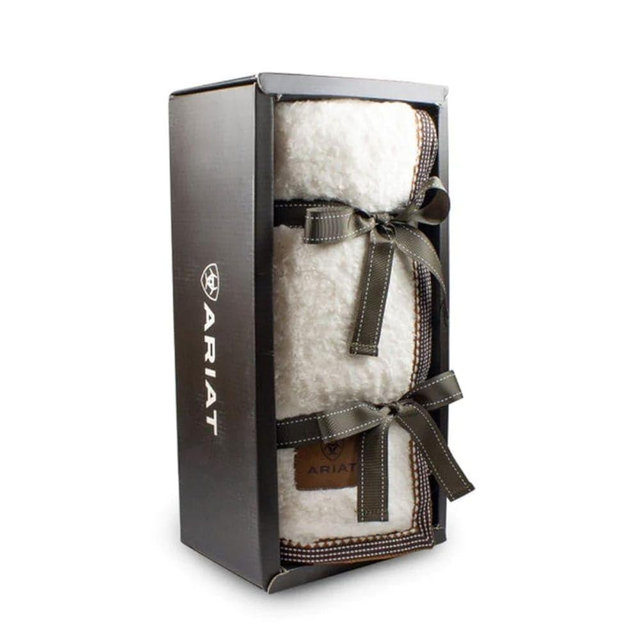 ARIAT Snuggle Appaloosa Blanket, 50" x 60" | Lightweight Comfy Soft Cozy Warm Fluffy Throw Blanket in Beautiful Gift Box