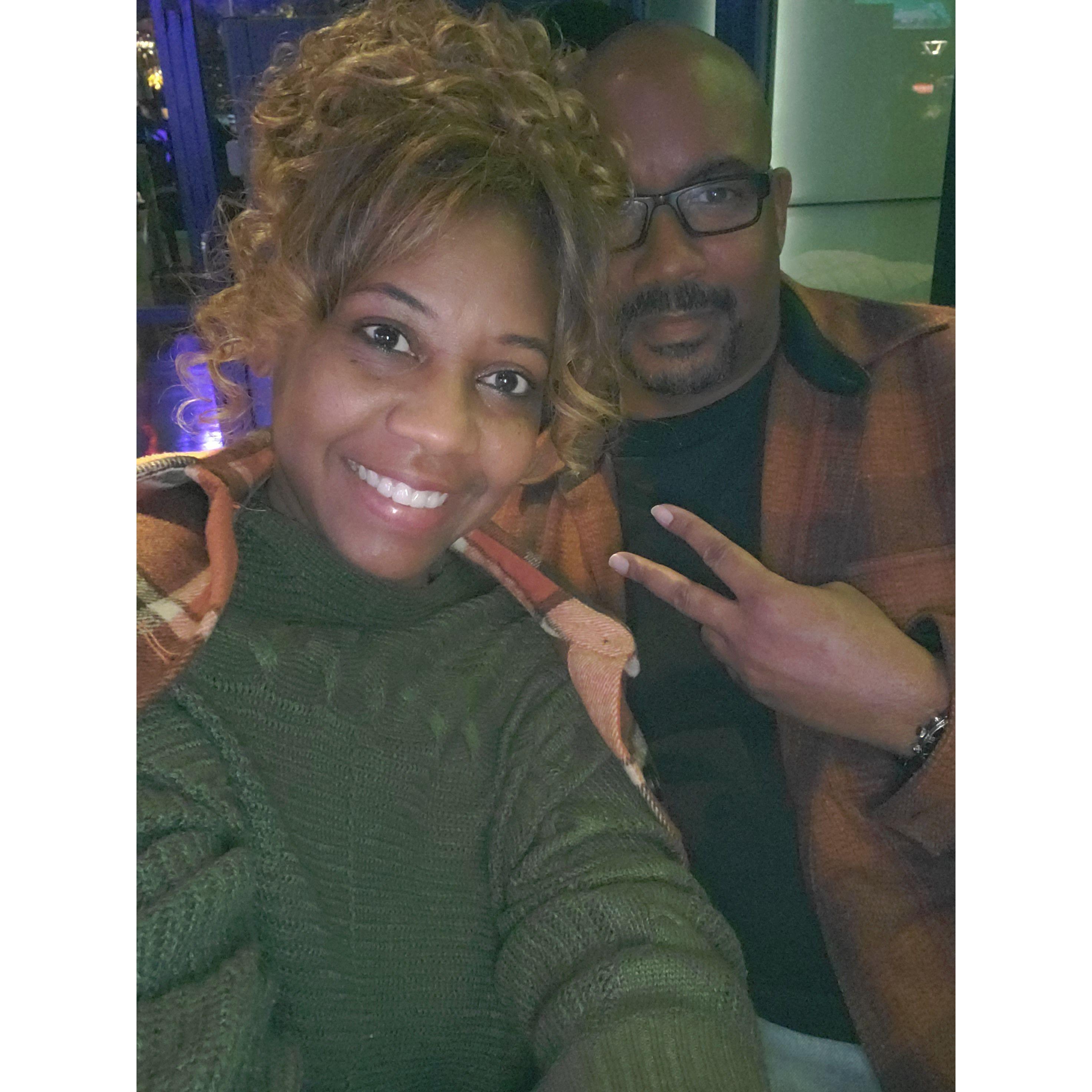 A night out seeing Jazzy Jeff at River's Casino before I fell asleep sitting straight up at the table! SMH But it was a good time! lol