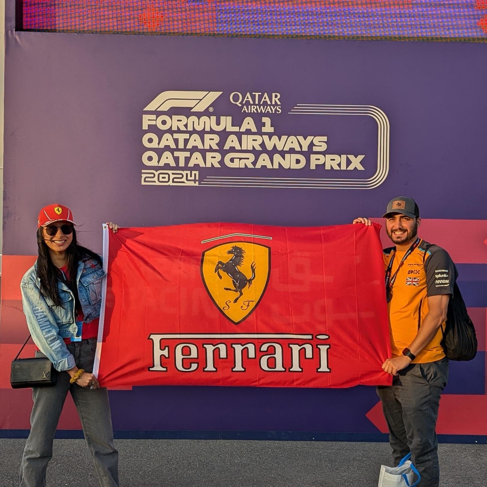 At the Formula 1 race in Doha, Qatar!