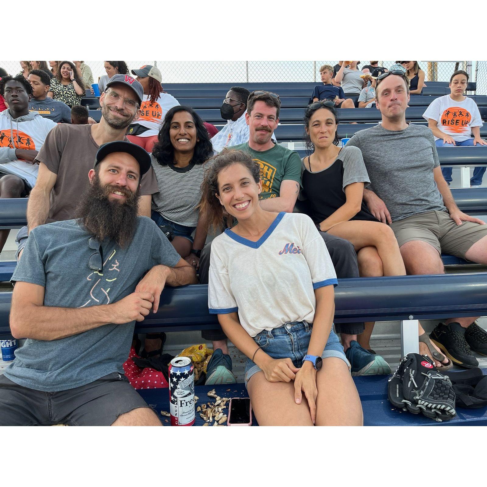 Minor league baseball. Big fans.