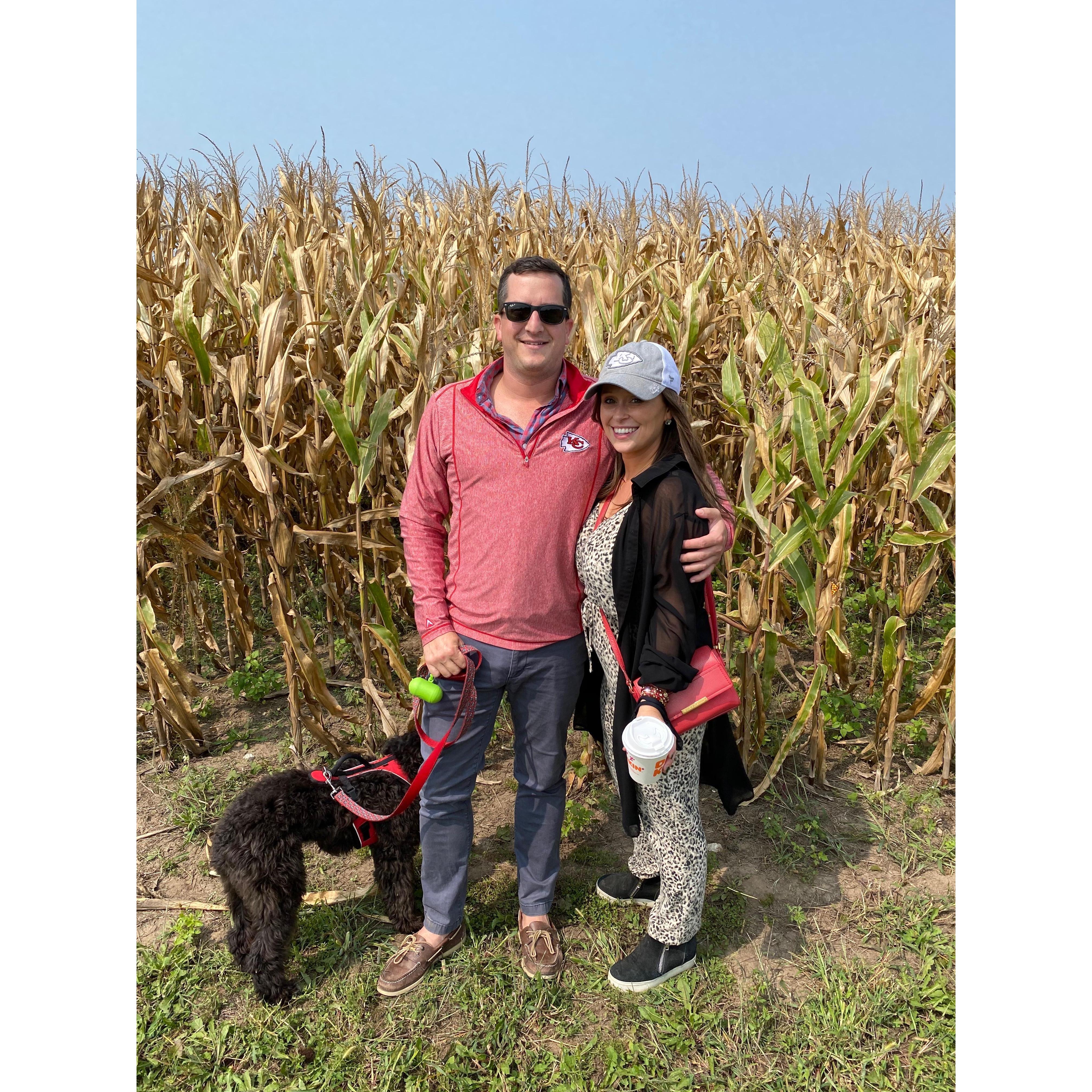 First trip to the pumpkin patch.
