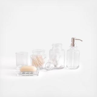 Apothecary Glass Bath Decor Pieces