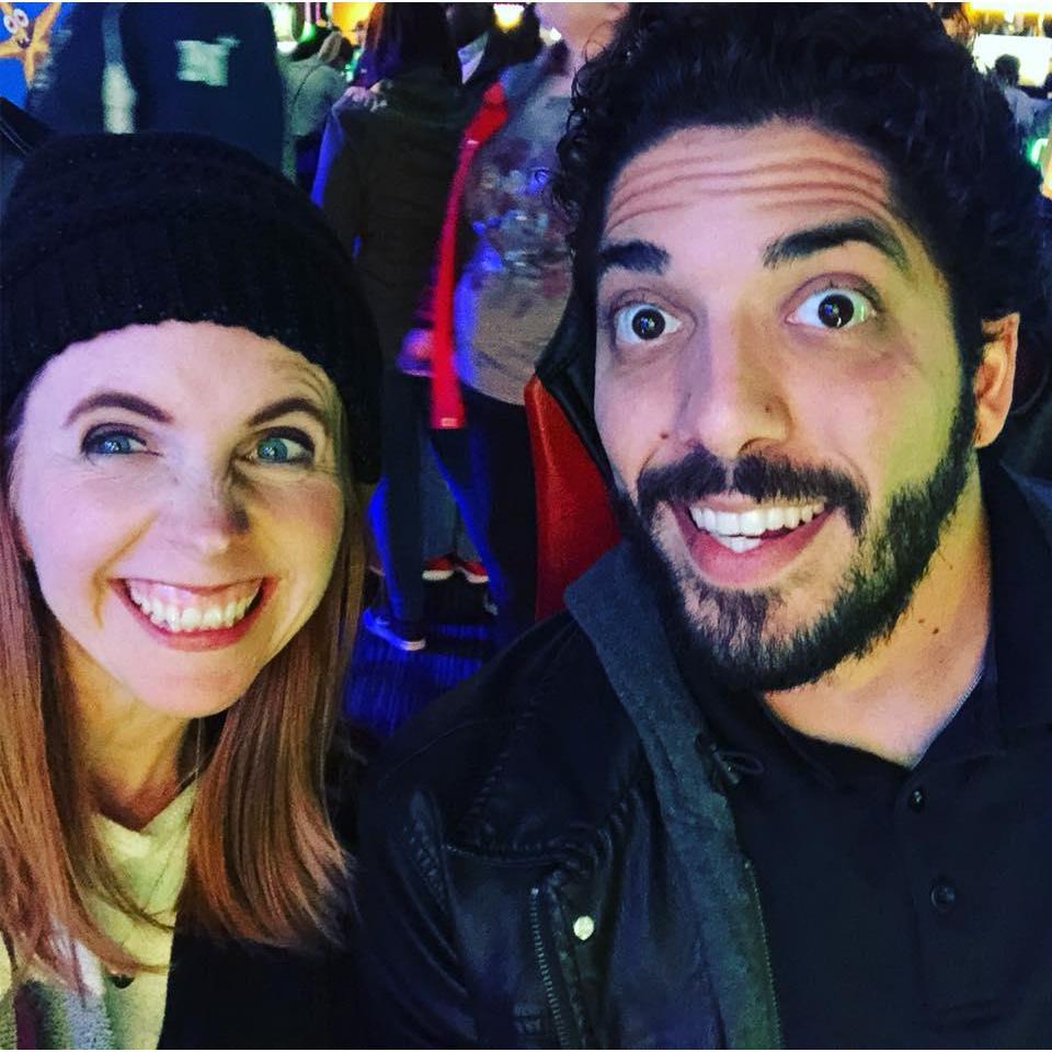 We take a lot of selfies. This is a random night at Dave and Busters. We won a ton of tickets and gave them away to a child.