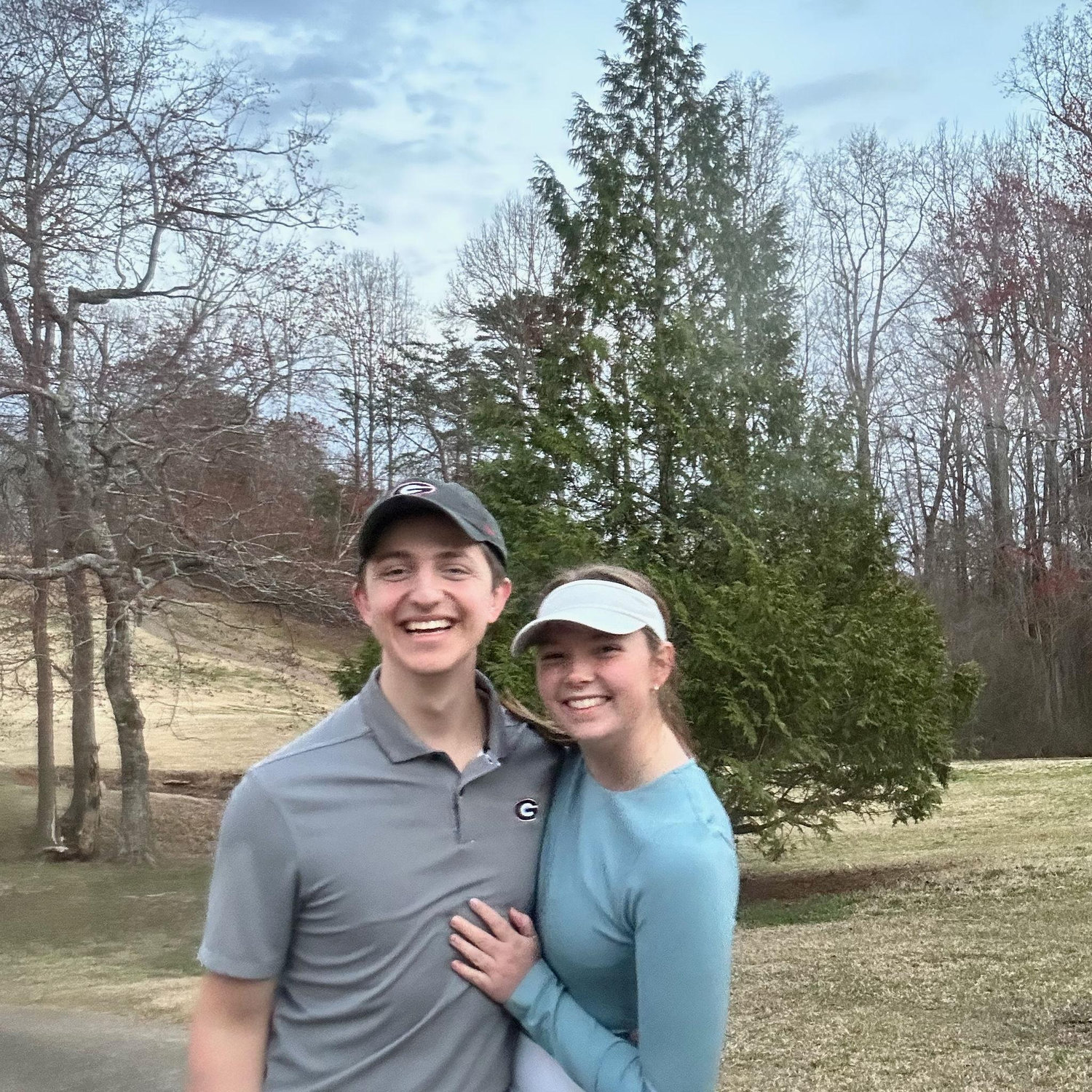 Playing golf at the UGA golf course