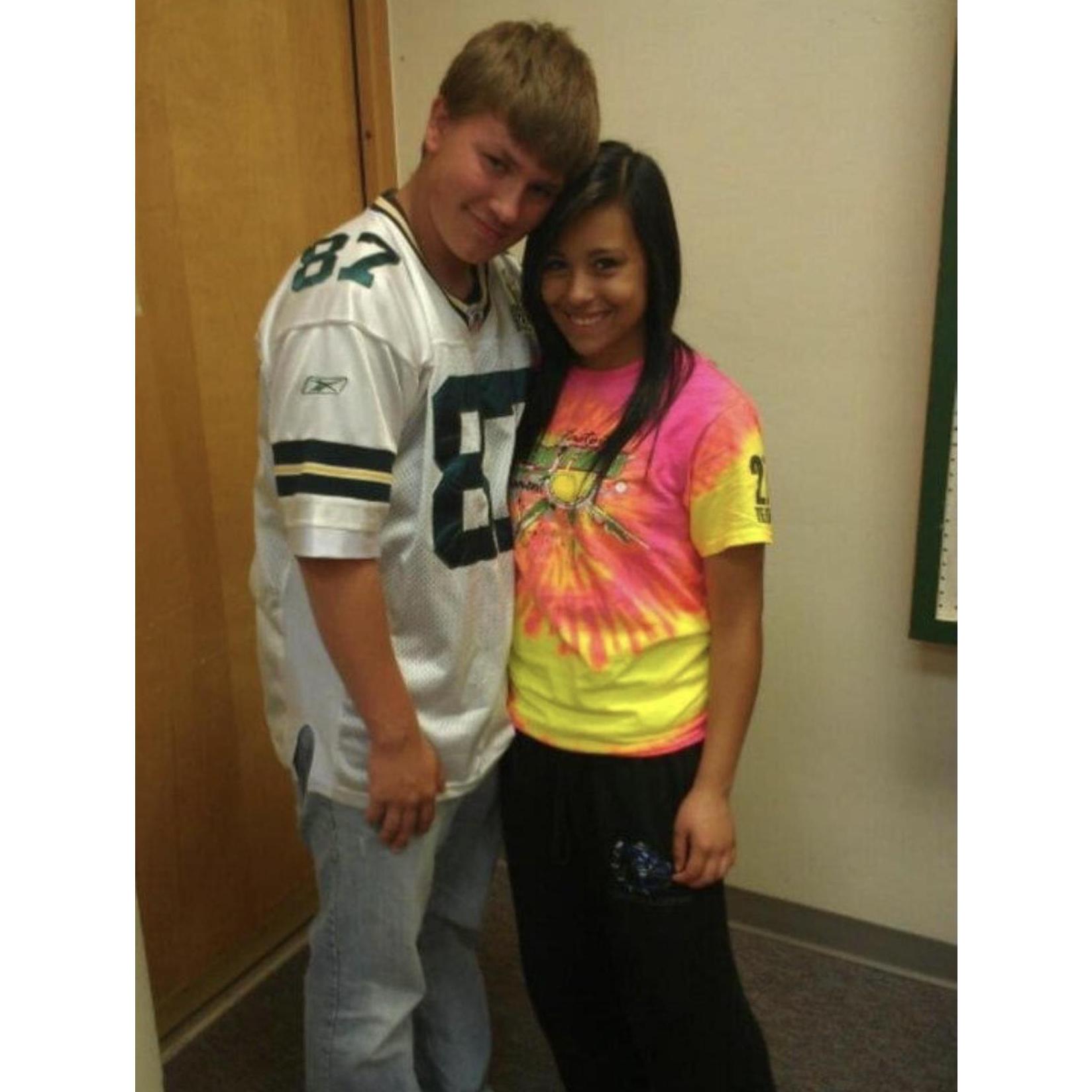 Our first photo together in 9th grade