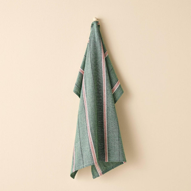 Flour Sack Towel Green/Red Stripe - Hearth & Hand™ with Magnolia