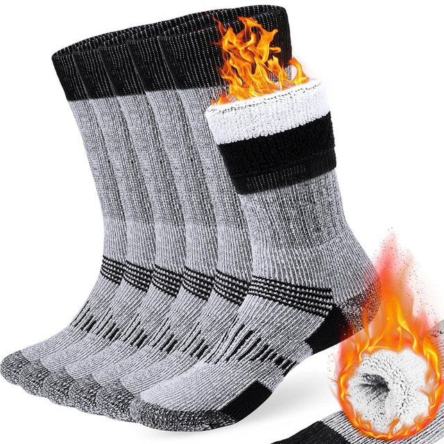COZIA Merino Wool Socks for Men and Women Warm thermal Boot Hiking Socks 3 Pairs