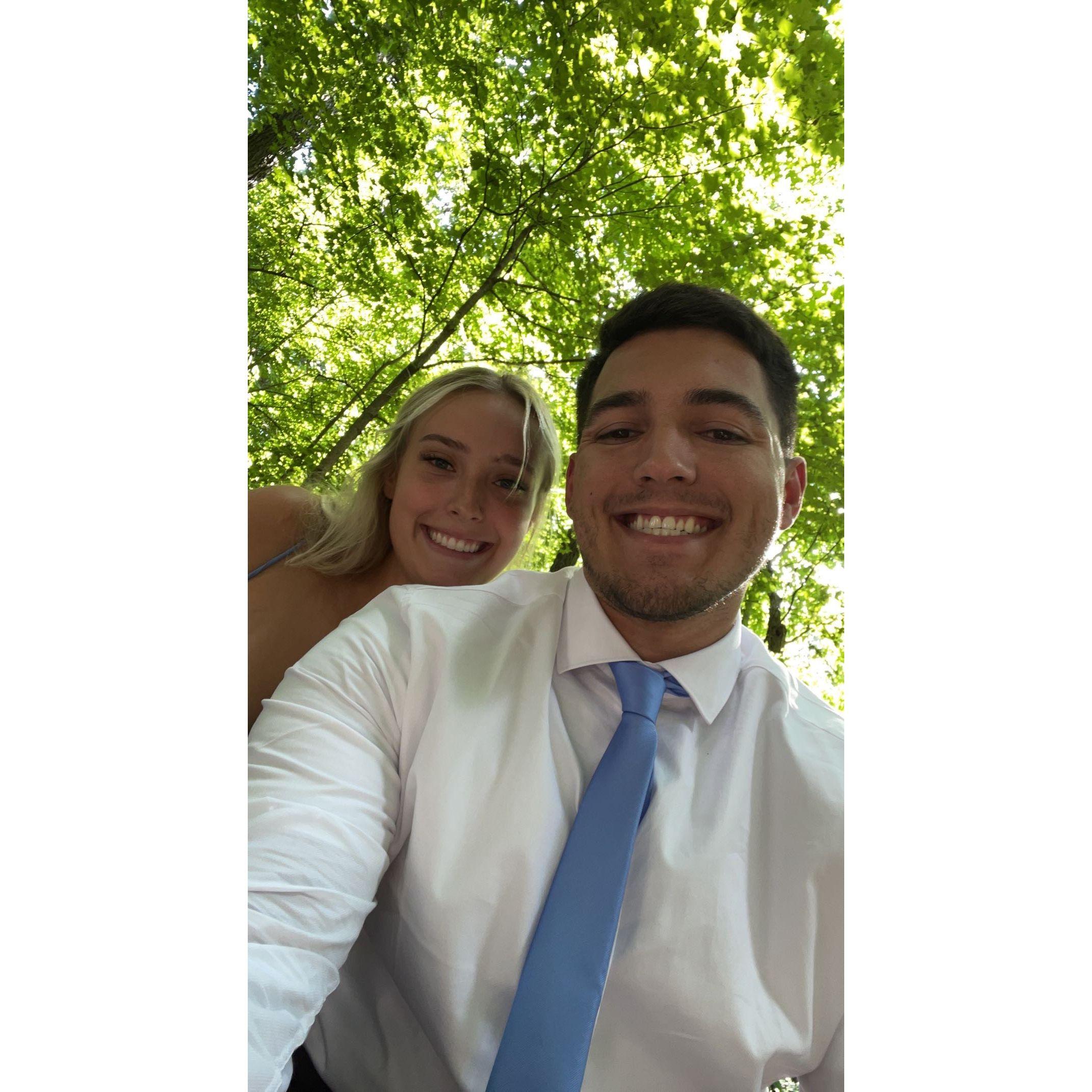 Attended our first wedding together!
