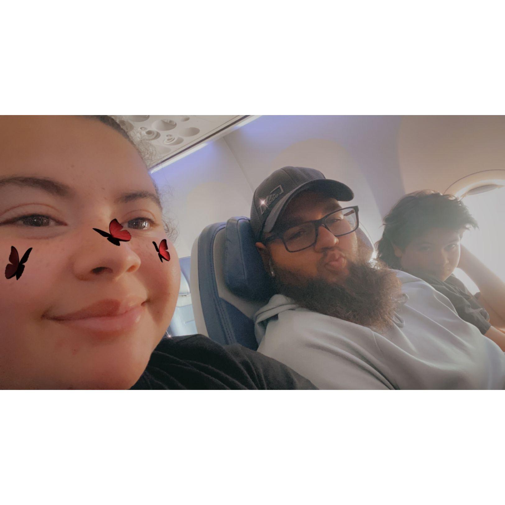 First time for Ramiro to travel by plane, Hawaii trip