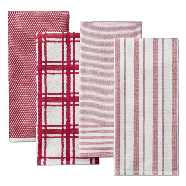 Williams Sonoma Multi-Pack Absorbent Towels, Set of 8, Claret Red
