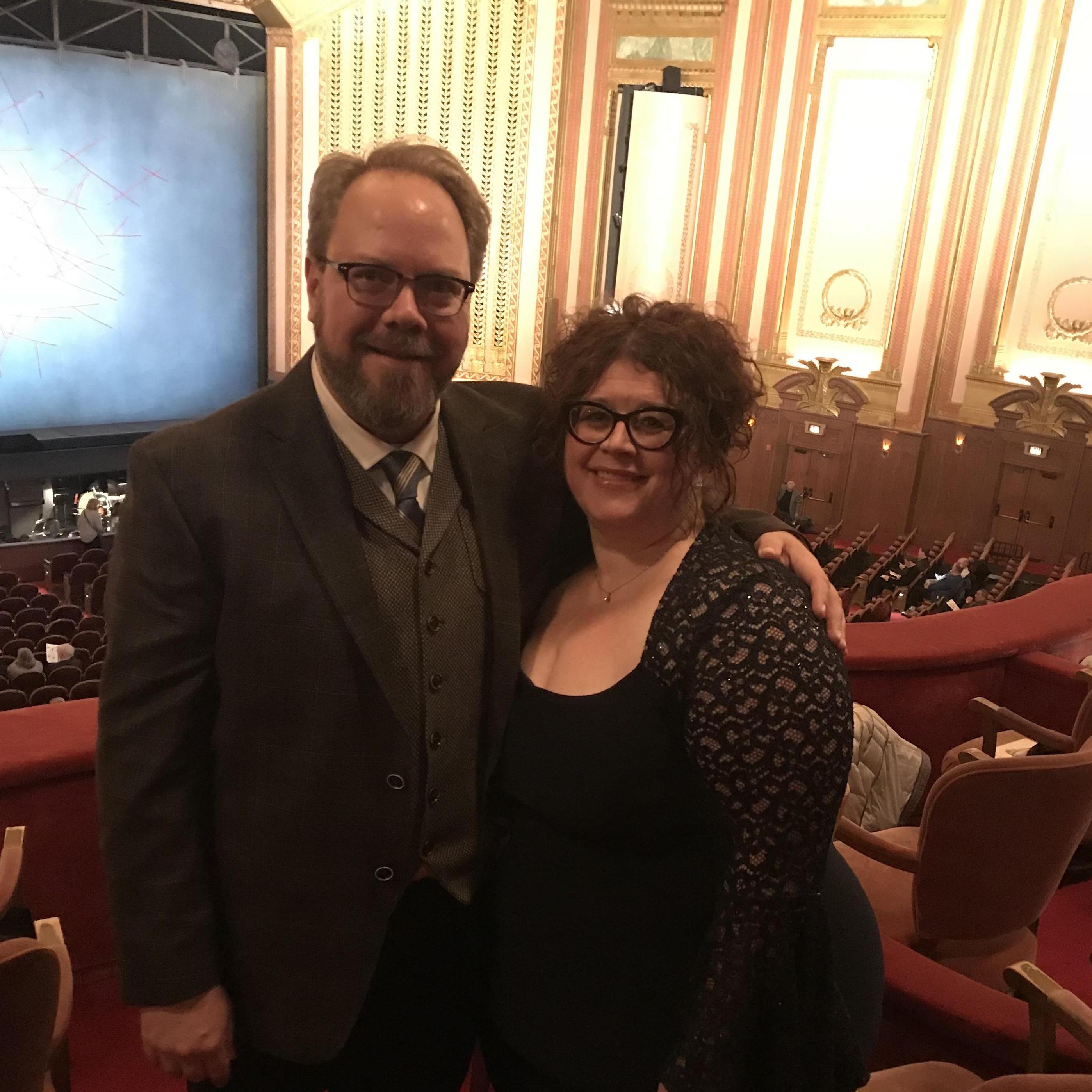 At the Lyric Opera of Chicago to see “Die Walküre. Between getting engaged and a Wagnerian opera, it was a truly EPIC weekend!