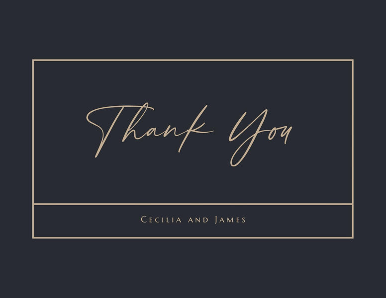 Colfax Landscape | Dark Forest | Zola Thank You Cards