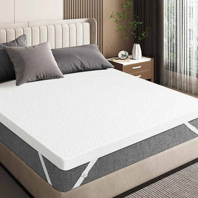 Czpalo 3 Inch Gel Memory Foam Mattress Topper Full, Cooling Mattress Topper with Removable & Washable Cover, CertiPUR-US Certified