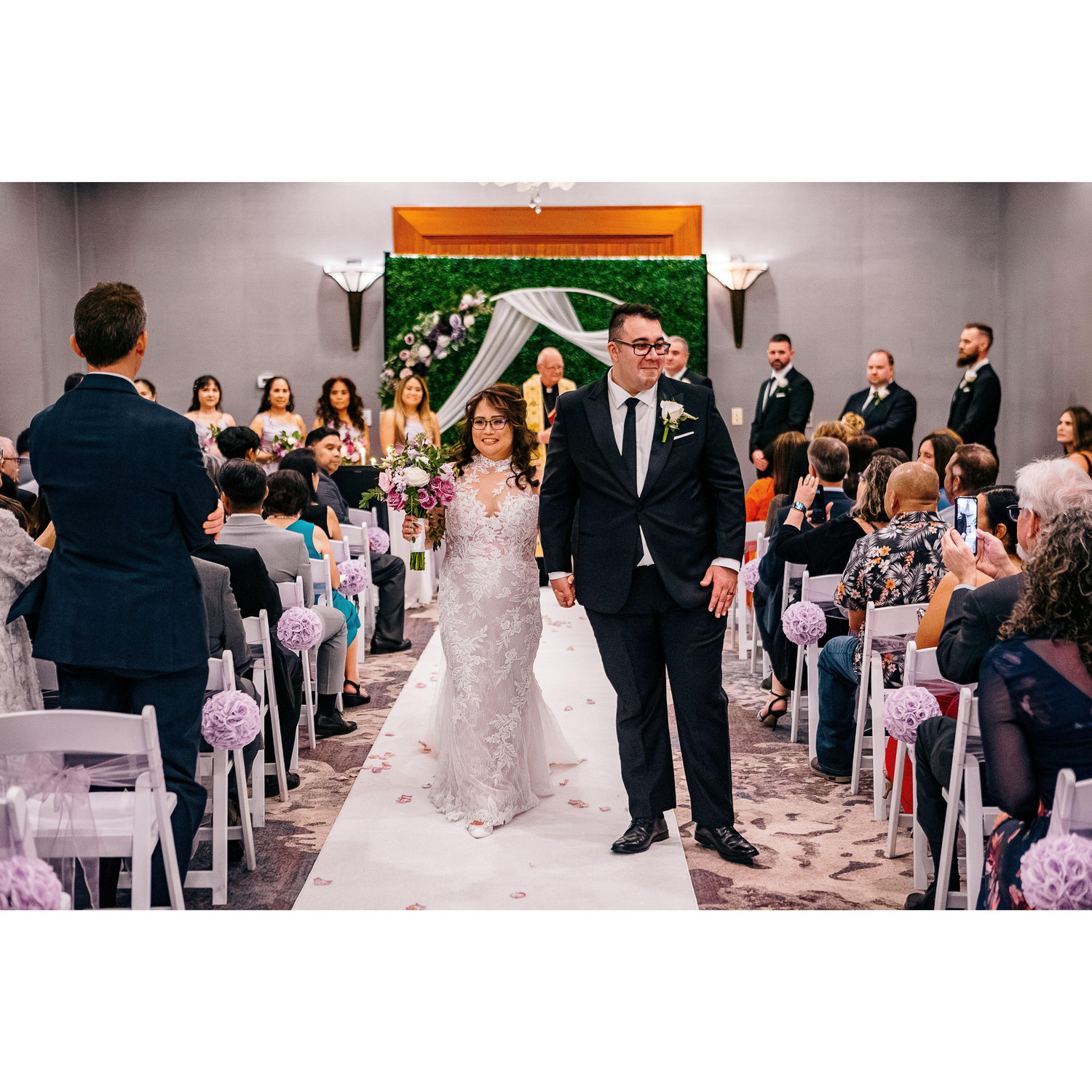 Post ceremony march