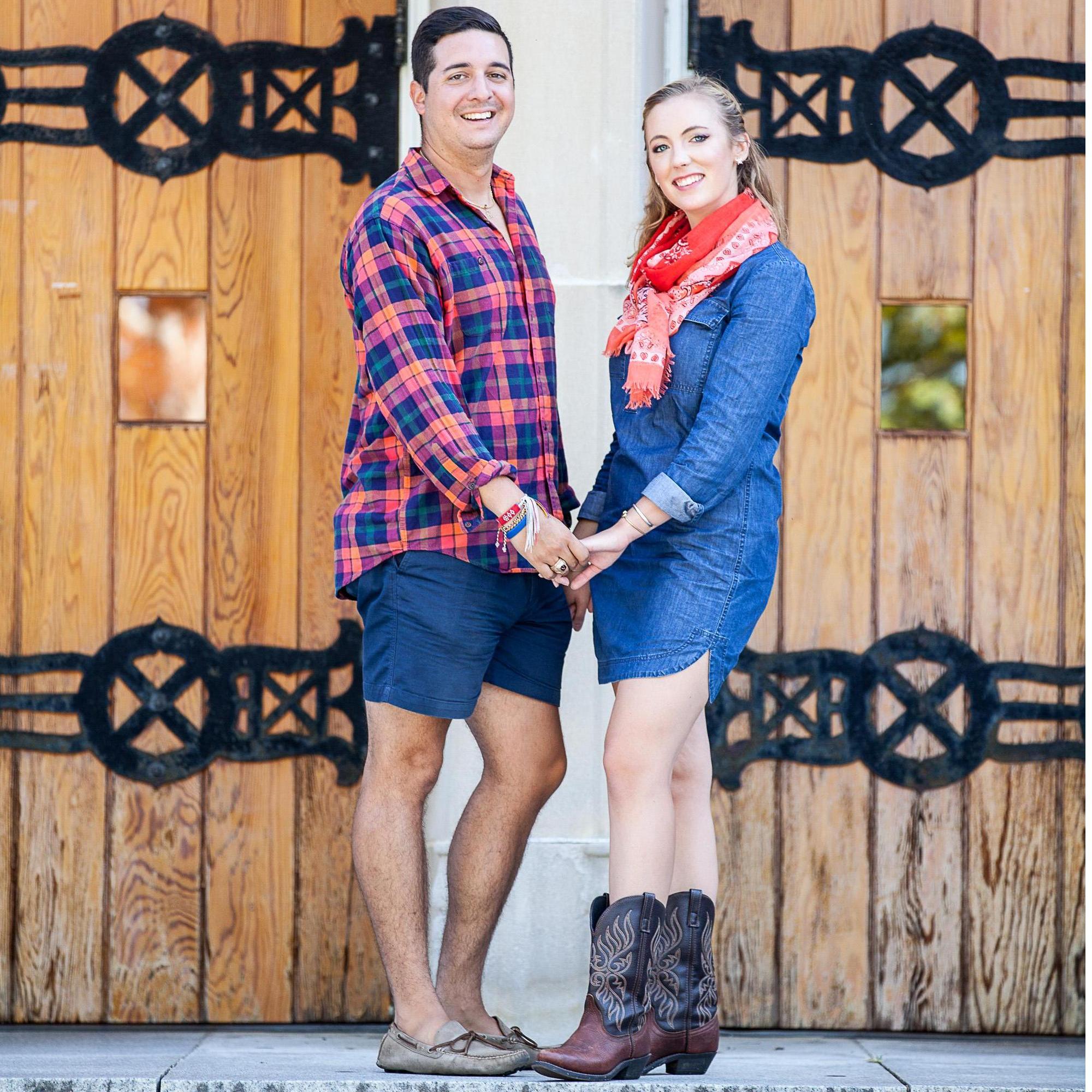 Engagement photo shoot at Virginia Tech