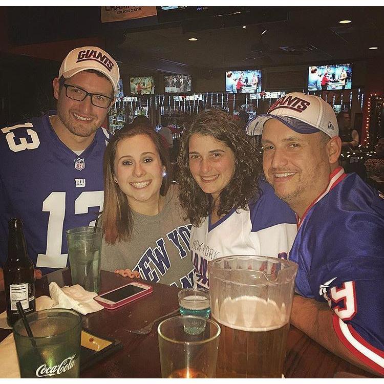 The sports team Sam and Elaina have in common! GO GIANTS!