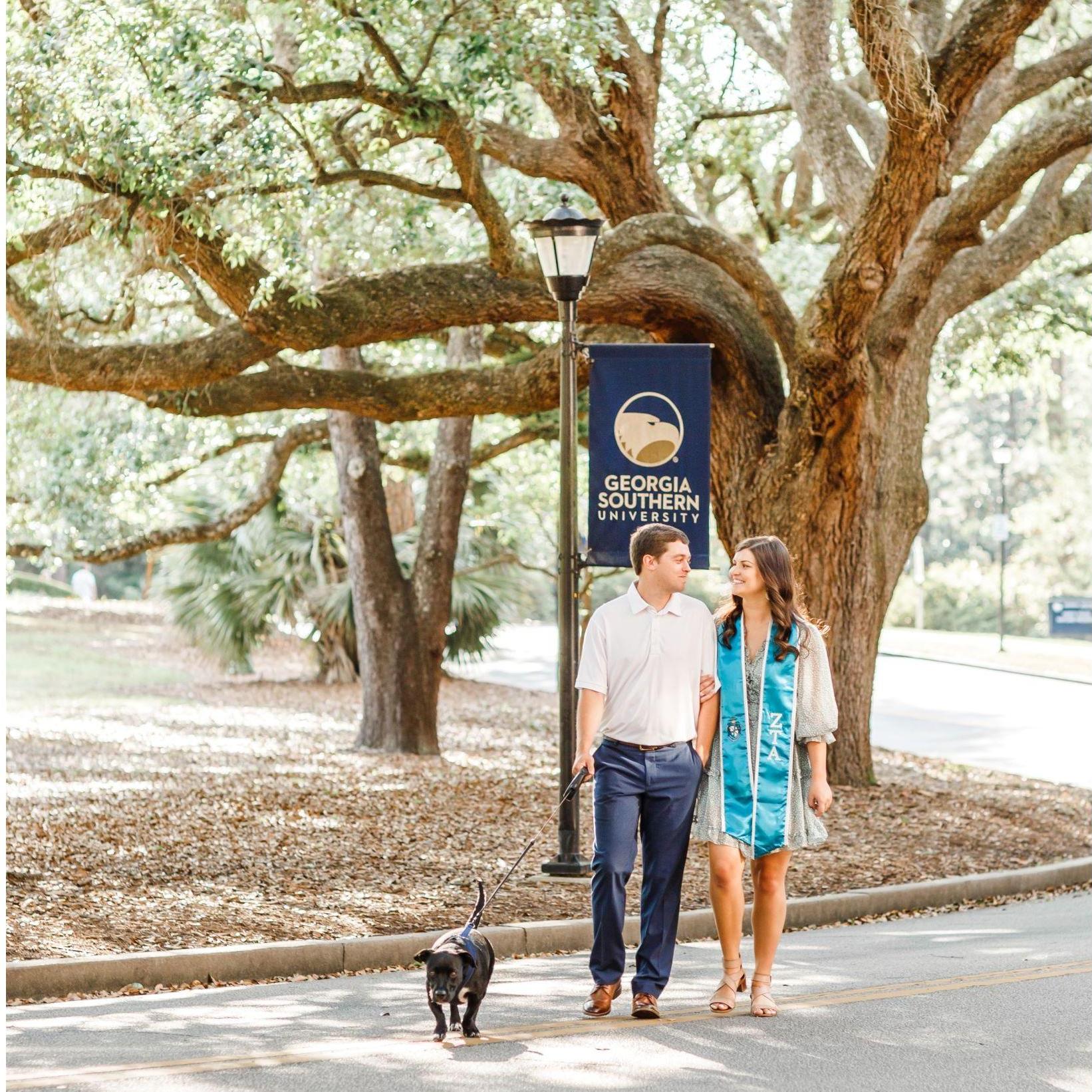Our graduation photos featuring our little guy, Ace <3