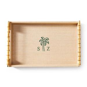 Bamboo Raffia Tray