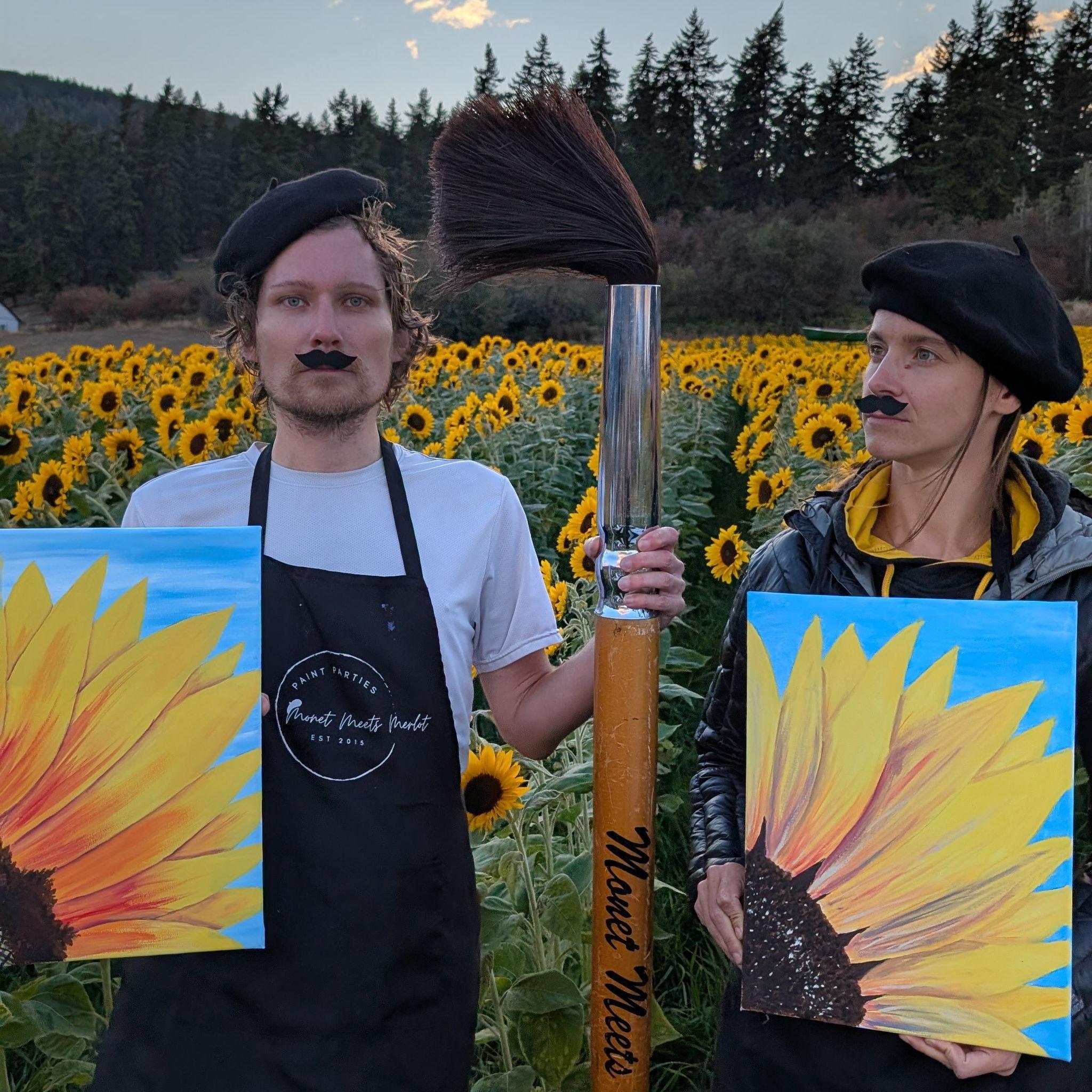 Painting at Sunflower Fest 2025