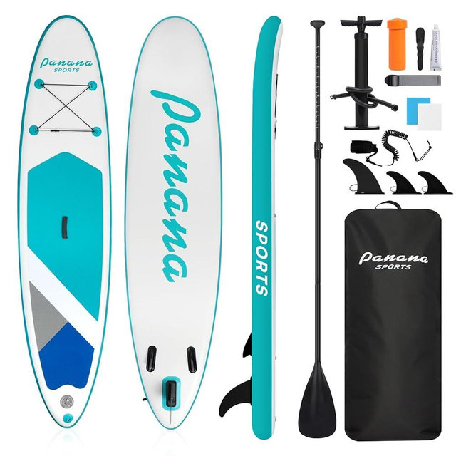 Panana Inflatable Stand Up Paddle Board, 10'x31 x6 SUP with Premium Paddle Board Accessories Kit, Anti-Slip EVA Deck for Adults Youth of All Skill Levels