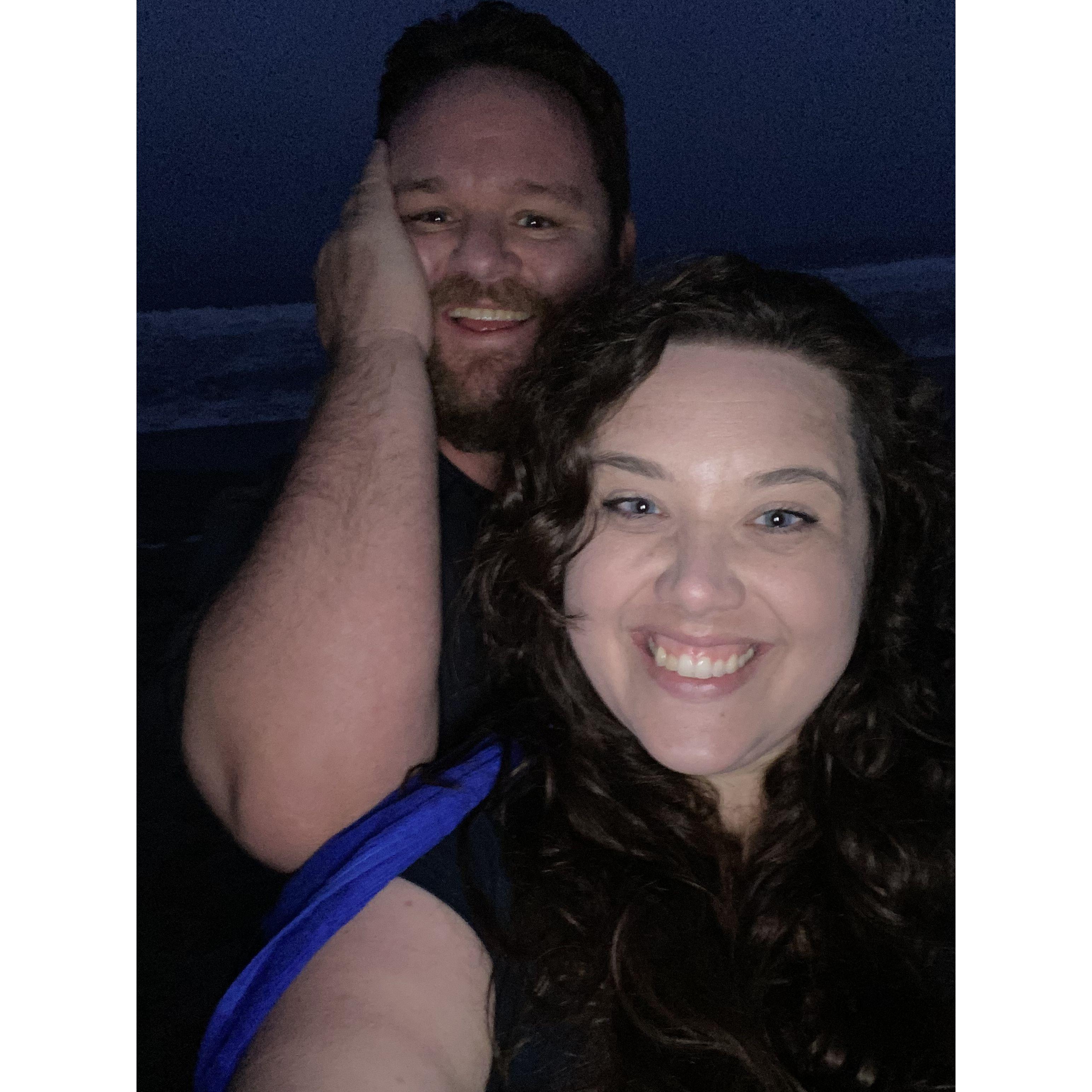 Night-time stargazing at Zuma Beach