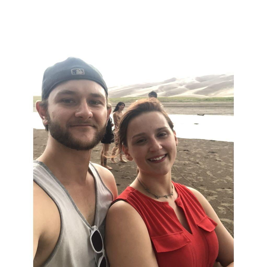 August 04, 2019: Alex and Tim fall in love camping at Great Sand Dunes National Park.