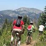 Mountain bike Brundage ski resort