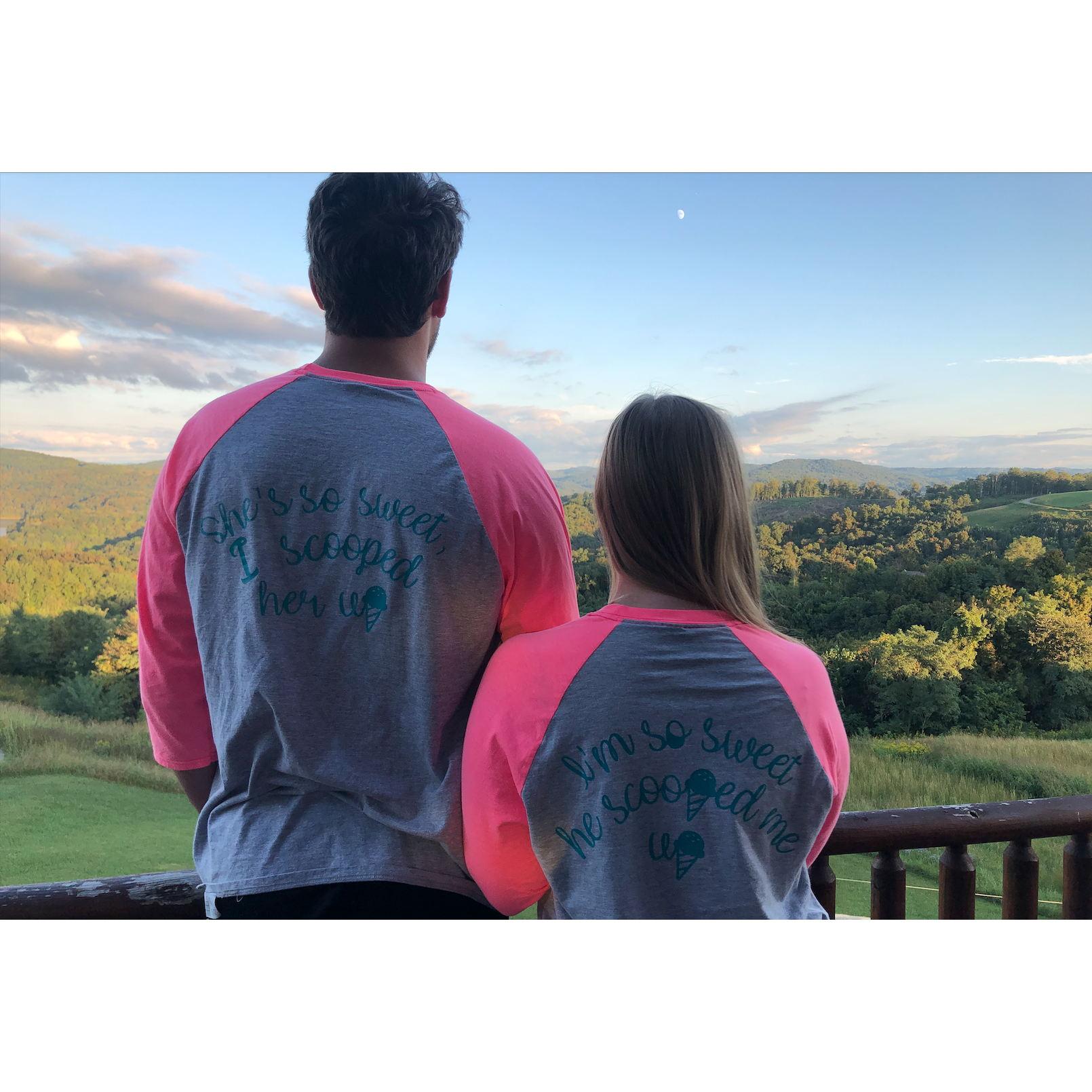 The couple celebrated their engagement at Dale Hollow Lake