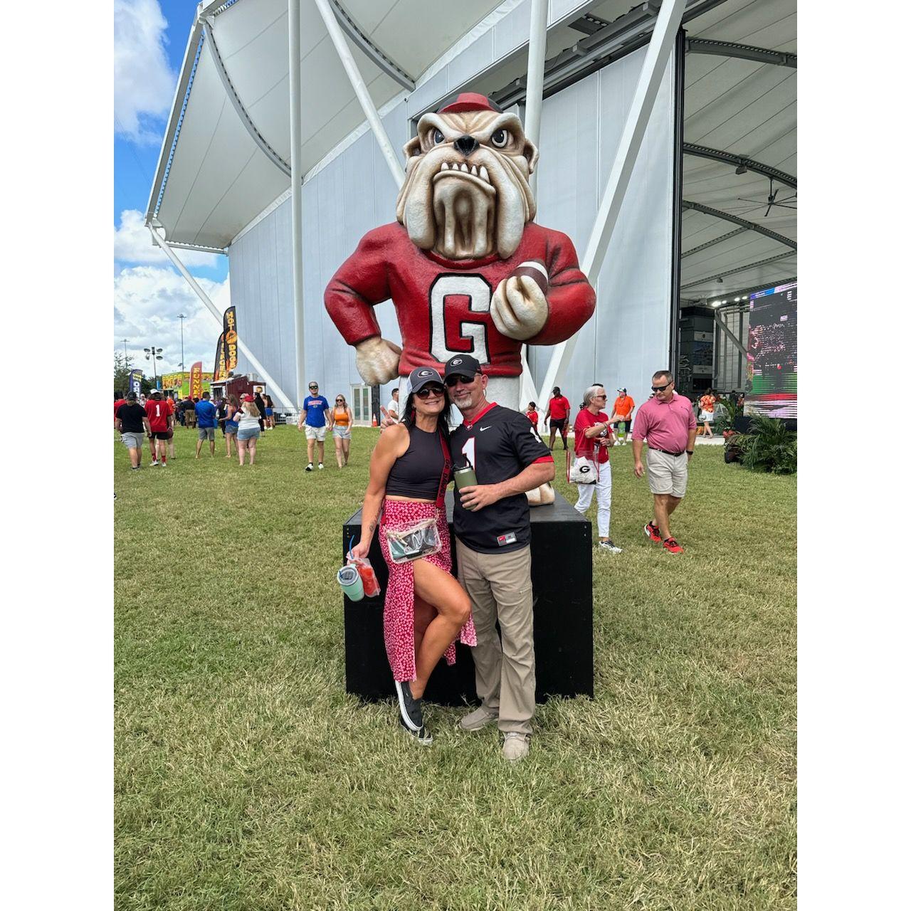 my first DAWG game in Jacksonville